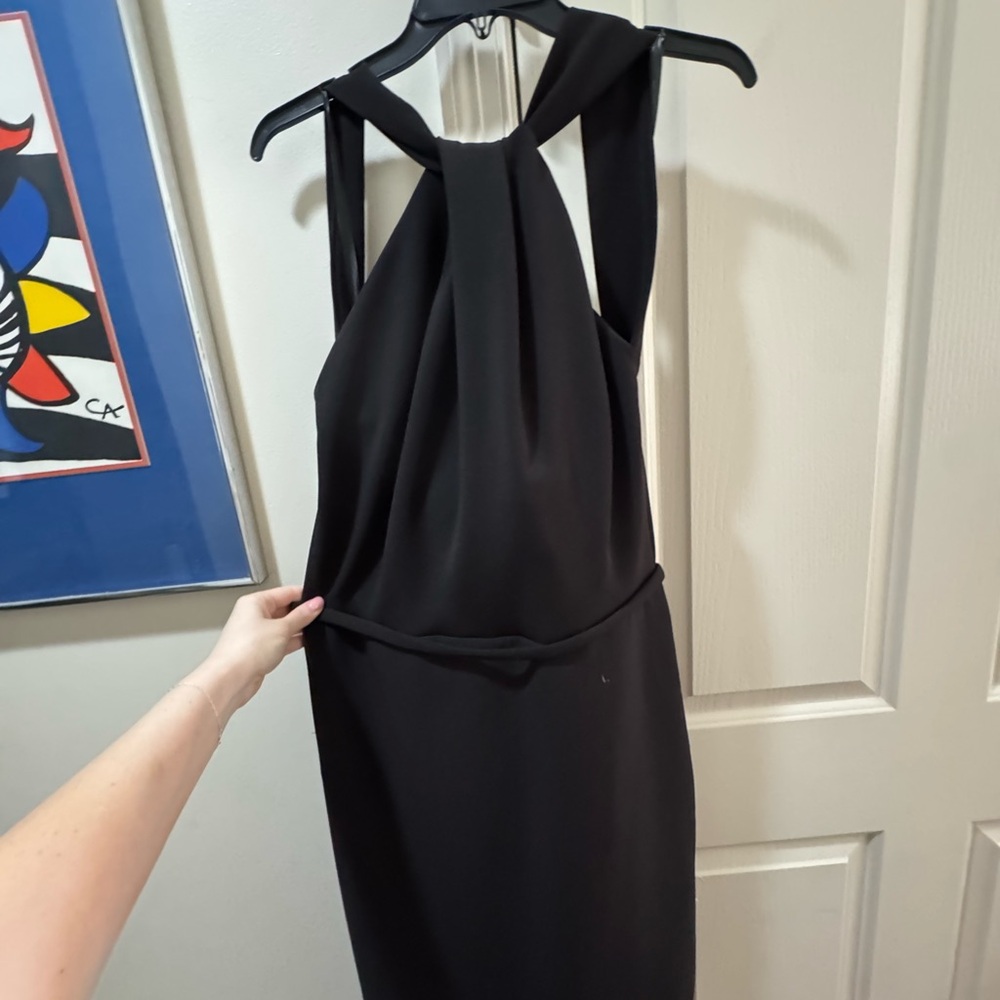 Elegant Black Sleeveless Dress terani couture